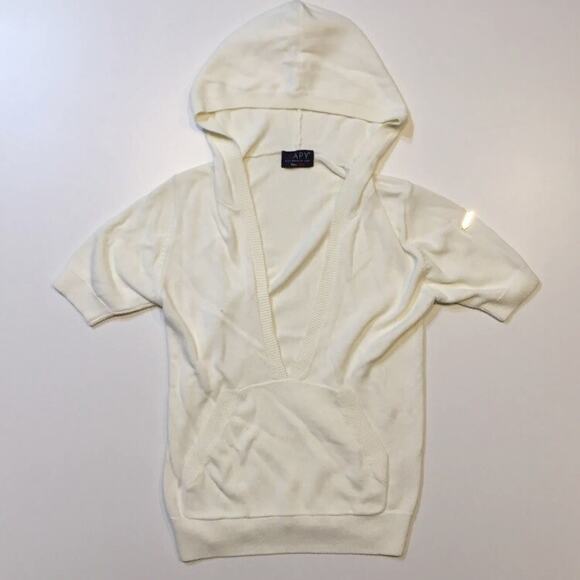BAPE BAPY Womens Bape White Pull Over Short Sleeve Blouse Quality Basic - Picture 1 of 9